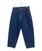 BEAMSビームス）の古着「ワイドテーパードデニムパンツ」｜インディゴ