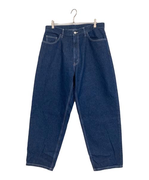 BEAMS（ビームス）BEAMS (ビームス) ワイドテーパードデニムパンツ インディゴ サイズ:XLの古着・服飾アイテム