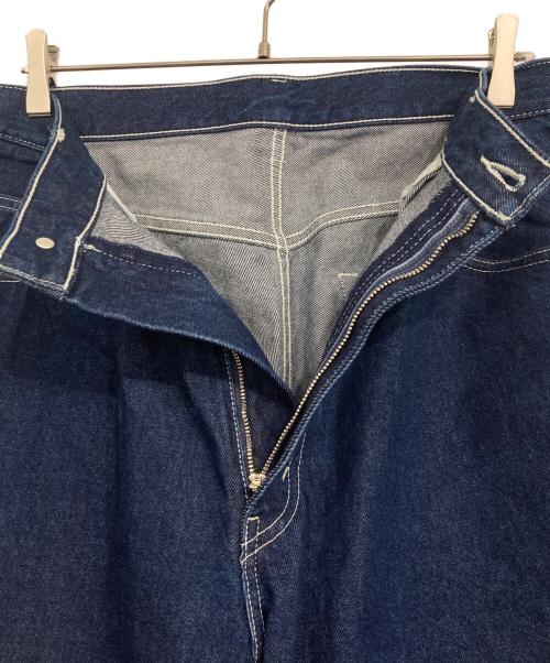 BEAMS（ビームス）BEAMS (ビームス) ワイドテーパードデニムパンツ インディゴ サイズ:XLの古着・服飾アイテム