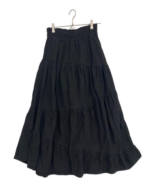 ERIKO YAMAGUCHI（エリコ ヤマグチ）ERIKO YAMAGUCHI (エリコ ヤマグチ) ティアードスカート ブラック サイズ:Mの古着・服飾アイテム