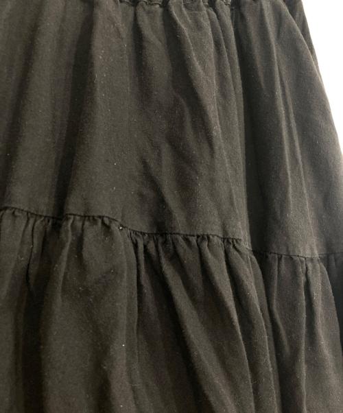 ERIKO YAMAGUCHI（エリコ ヤマグチ）ERIKO YAMAGUCHI (エリコ ヤマグチ) ティアードスカート ブラック サイズ:Mの古着・服飾アイテム