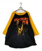 RUCKING FOTTEN-）の古着「ラグランTシャツ」｜イエロー×ブラック