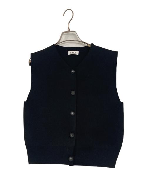 MARW UNITED ARROWS（マルゥ ユナイテッドアローズ）MARW UNITED ARROWS (マルゥ ユナイテッドアローズ) ニットベスト ブラック サイズ:表記無しの古着・服飾アイテム