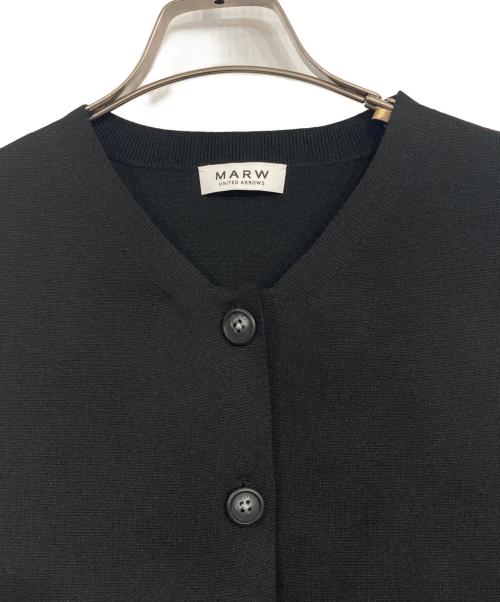 MARW UNITED ARROWS（マルゥ ユナイテッドアローズ）MARW UNITED ARROWS (マルゥ ユナイテッドアローズ) ニットベスト ブラック サイズ:表記無しの古着・服飾アイテム