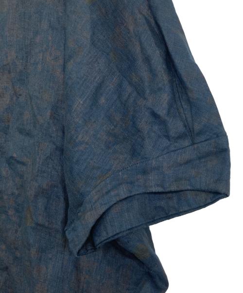 Vlas Blomme（ヴラスブラム）Vlas Blomme (ヴラスブラム) リネンシャツ ネイビー サイズ:Fの古着・服飾アイテム