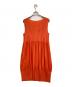 PLEATS PLEASE (プリーツプリーズ) ノースリーブプリーツワンピース オレンジ サイズ:4：9000円