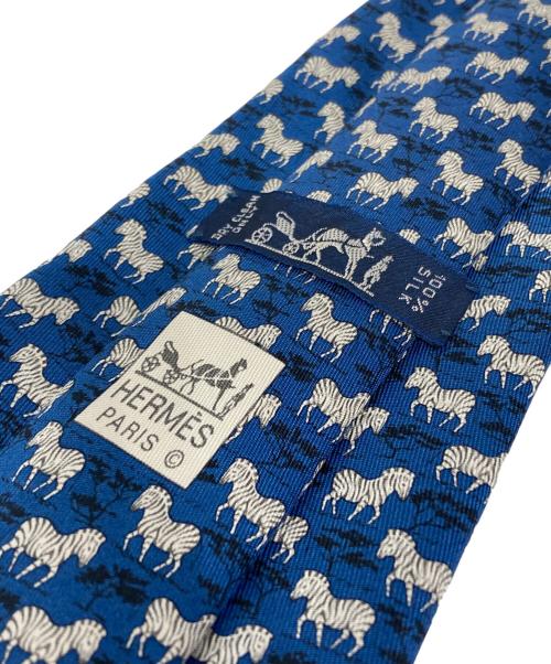HERMES（エルメス）HERMES (エルメス) シルクネクタイ ネイビー サイズ:-の古着・服飾アイテム