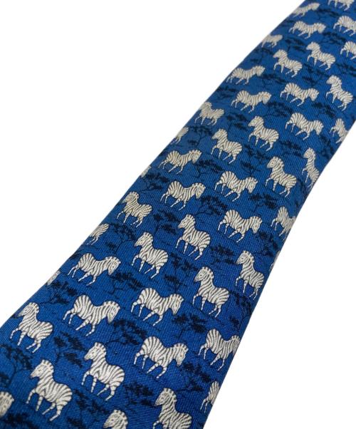 HERMES（エルメス）HERMES (エルメス) シルクネクタイ ネイビー サイズ:-の古着・服飾アイテム