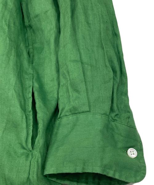 FRAMeWORK（フレームワーク）FRAMeWORK (フレームワーク) フレンチリネンシャツワンピース グリーン サイズ:記載なしの古着・服飾アイテム