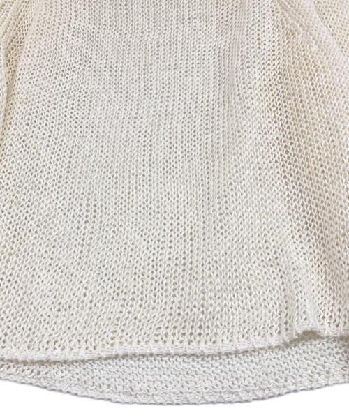 FRAMeWORK（フレームワーク）FRAMeWORK (フレームワーク) LINEN CORD ニット ホワイト サイズ:表記無しの古着・服飾アイテム