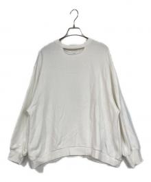 MANOF（マノフ）の古着「MOON SLASH NECK SWEAT」｜ホワイト