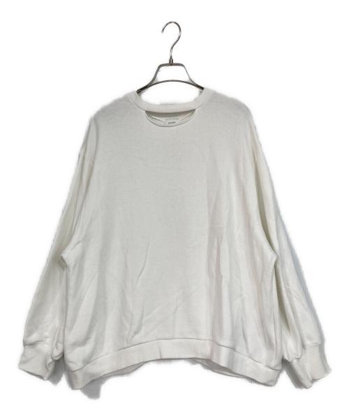 MANOF（マノフ）MANOF (マノフ) MOON SLASH NECK SWEAT ホワイト サイズ:Fの古着・服飾アイテム