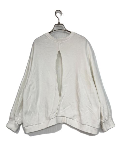 MANOF（マノフ）MANOF (マノフ) MOON SLASH NECK SWEAT ホワイト サイズ:Fの古着・服飾アイテム