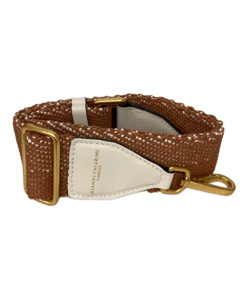 GIANNI CHIARINI（ジャンニ キアリーニ）GIANNI CHIARINI (ジャンニ キアリーニ) バッグストラップ ブラウンの古着・服飾アイテム