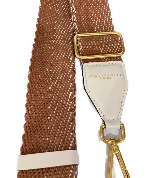 GIANNI CHIARINI（ジャンニ キアリーニ）GIANNI CHIARINI (ジャンニ キアリーニ) バッグストラップ ブラウンの古着・服飾アイテム