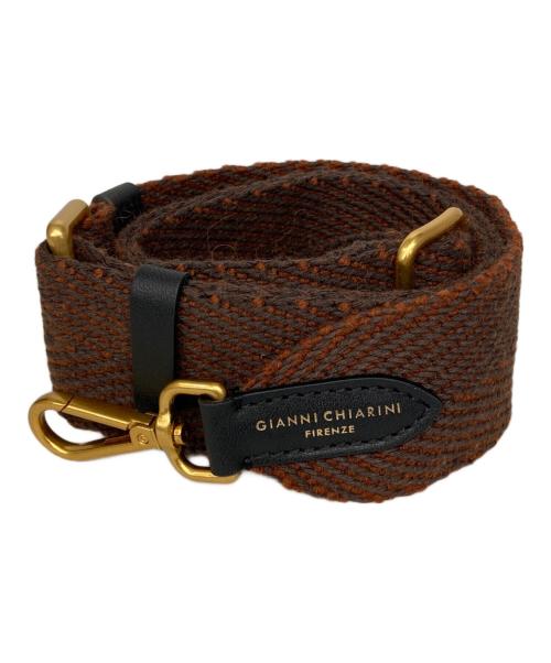 GIANNI CHIARINI（ジャンニ キアリーニ）GIANNI CHIARINI (ジャンニ キアリーニ) バッグストラップ ブラウンの古着・服飾アイテム