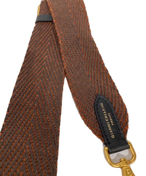 GIANNI CHIARINI（ジャンニ キアリーニ）GIANNI CHIARINI (ジャンニ キアリーニ) バッグストラップ ブラウンの古着・服飾アイテム