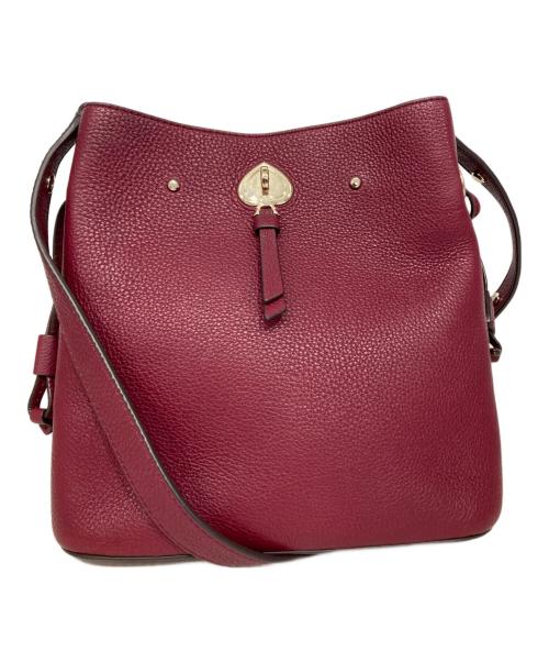 Kate Spade（ケイトスペード）Kate Spade (ケイトスペード) マーティ スモール バケット バーガンディーの古着・服飾アイテム