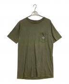 HARLEY-DAVIDSONハーレーダビッドソン）の古着「ポケットTシャツ」｜カーキ