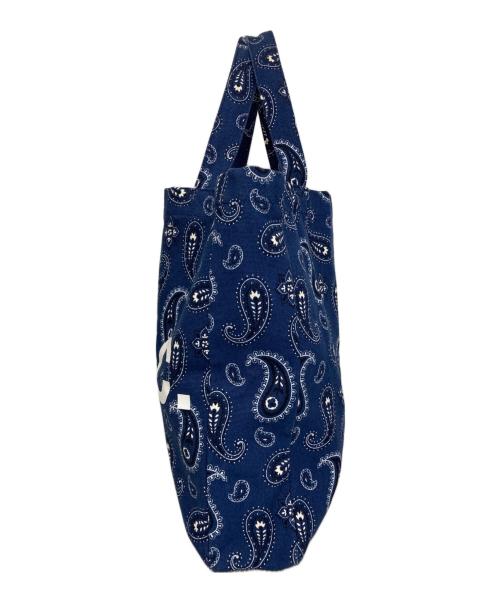 A.P.C.（アーペーセー）A.P.C. (アーペーセー) ペイズリー柄トートバッグ ネイビーの古着・服飾アイテム