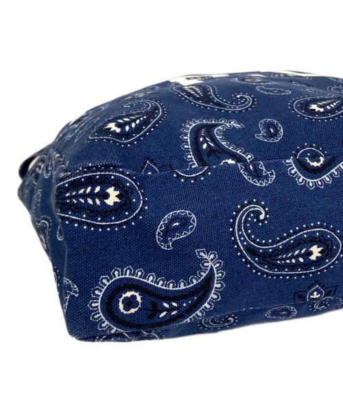 A.P.C.（アーペーセー）A.P.C. (アーペーセー) ペイズリー柄トートバッグ ネイビーの古着・服飾アイテム