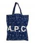 A.P.C.（アーペーセー）の古着「ペイズリー柄トートバッグ」｜ネイビー