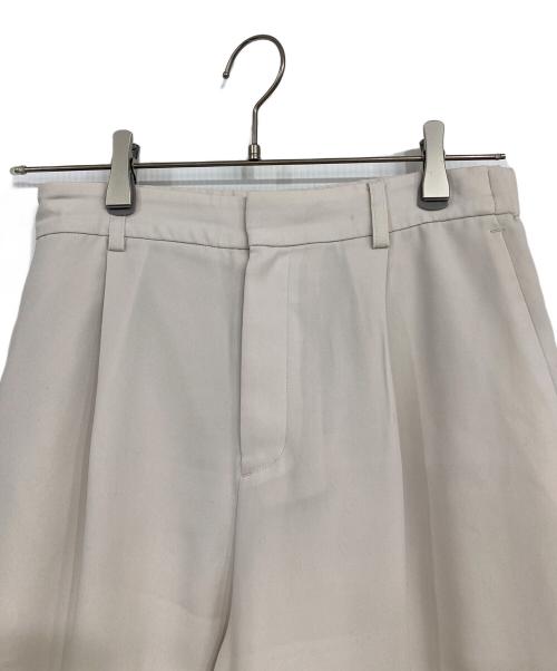 自由区（ジユウク）自由区 (ジユウク) ダブルクロス テーパードパンツ ベージュ サイズ:38の古着・服飾アイテム