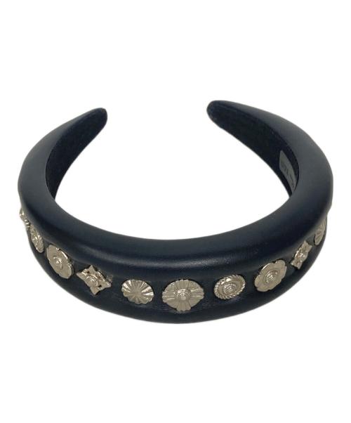 TOGA ARCHIVES（トーガアーカイブス）TOGA ARCHIVES (トーガアーカイブス) Leather headband 1 ブラックの古着・服飾アイテム