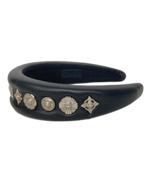 TOGA ARCHIVES（トーガアーカイブス）TOGA ARCHIVES (トーガアーカイブス) Leather headband 1 ブラックの古着・服飾アイテム