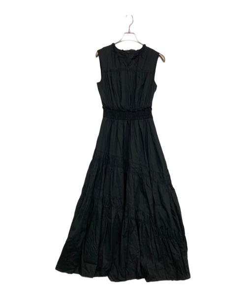 Apuweiser-riche（アプワイザーリッシェ）Apuweiser-riche (アプワイザーリッシェ) エアリーシャーリングワンピース ブラック サイズ:2の古着・服飾アイテム