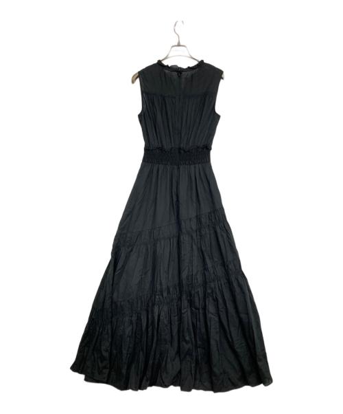 Apuweiser-riche（アプワイザーリッシェ）Apuweiser-riche (アプワイザーリッシェ) エアリーシャーリングワンピース ブラック サイズ:2の古着・服飾アイテム