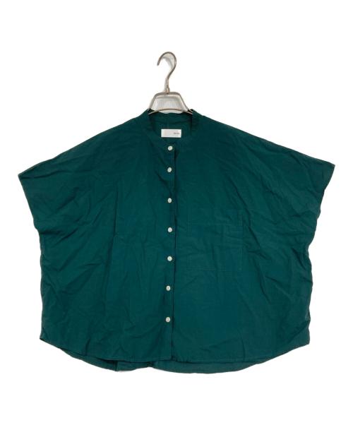 HUIS（ハウス）HUIS (ハウス) オーガニックコットンブラウス グリーン サイズ:Fの古着・服飾アイテム