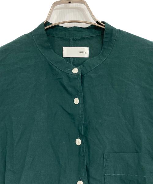 HUIS（ハウス）HUIS (ハウス) オーガニックコットンブラウス グリーン サイズ:Fの古着・服飾アイテム