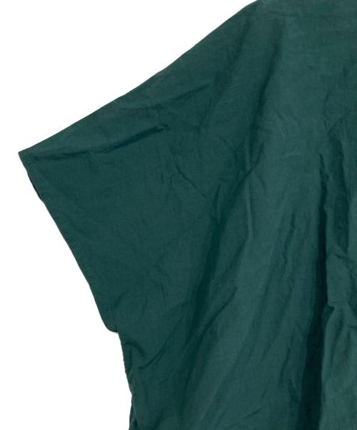 HUIS（ハウス）HUIS (ハウス) オーガニックコットンブラウス グリーン サイズ:Fの古着・服飾アイテム