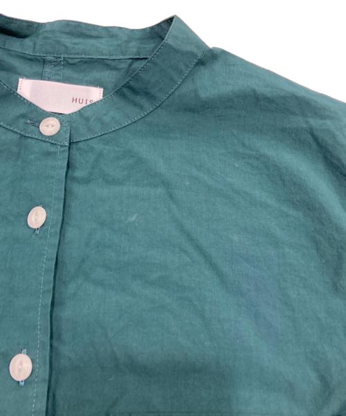 HUIS（ハウス）HUIS (ハウス) オーガニックコットンブラウス グリーン サイズ:Fの古着・服飾アイテム