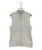 Ralph Lauren GOLFラルフローレン ゴルフ）の古着「ジップアップケーブルニットベスト」｜グレー