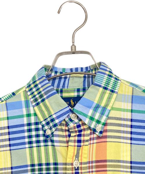 RALPH LAUREN（ラルフローレン）RALPH LAUREN (ラルフローレン) チェックBDシャツ イエロー×ブルー サイズ:Sの古着・服飾アイテム