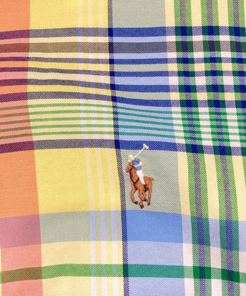 RALPH LAUREN（ラルフローレン）RALPH LAUREN (ラルフローレン) チェックBDシャツ イエロー×ブルー サイズ:Sの古着・服飾アイテム