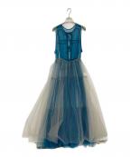MAISON SPECIALメゾンスペシャル）の古着「2way Tulle Dress」｜ブルー