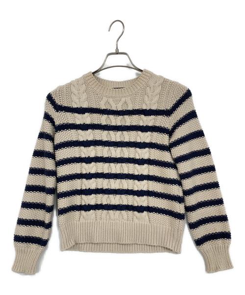 WEEKEND Max Mara（ウィークエンド マックスマーラ）WEEKEND Max Mara (ウィークエンド マックスマーラ) ケーブルニット ベージュ サイズ:XSの古着・服飾アイテム