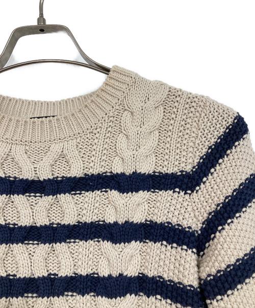 WEEKEND Max Mara（ウィークエンド マックスマーラ）WEEKEND Max Mara (ウィークエンド マックスマーラ) ケーブルニット ベージュ サイズ:XSの古着・服飾アイテム