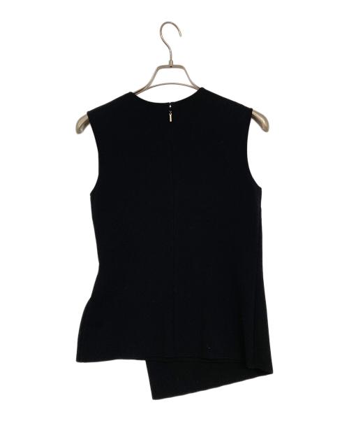 EPOCA（エポカ）EPOCA (エポカ) キュプラストレッチアシンメトリーニット ブラック サイズ:40の古着・服飾アイテム