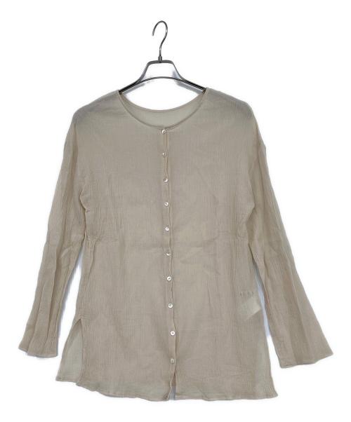 SHENERY（シーナリー）SHENERY (シーナリー) コットンシアー楊柳2WAYトップス ベージュ サイズ:Fの古着・服飾アイテム