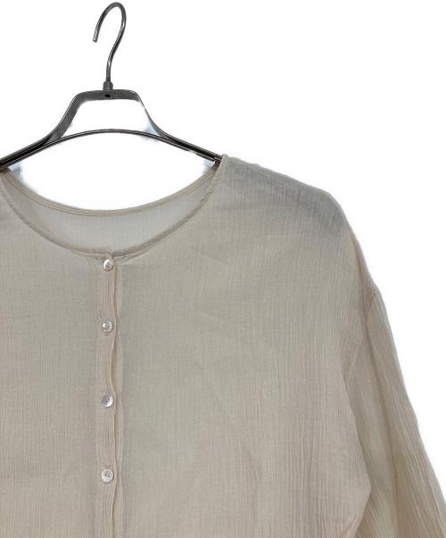 SHENERY（シーナリー）SHENERY (シーナリー) コットンシアー楊柳2WAYトップス ベージュ サイズ:Fの古着・服飾アイテム