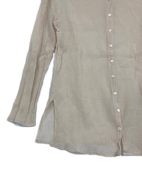 SHENERY（シーナリー）SHENERY (シーナリー) コットンシアー楊柳2WAYトップス ベージュ サイズ:Fの古着・服飾アイテム