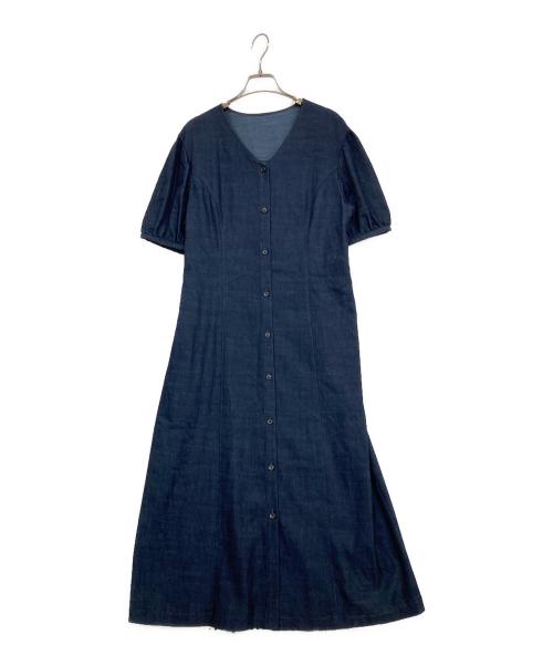 23区（ニジュウサンク）23区 (ニジュウサンク) リヨセルデニム ワンピース インディゴ サイズ:40の古着・服飾アイテム