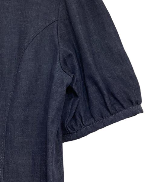 23区（ニジュウサンク）23区 (ニジュウサンク) リヨセルデニム ワンピース インディゴ サイズ:40の古着・服飾アイテム