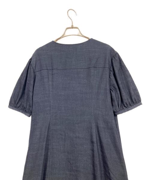 23区（ニジュウサンク）23区 (ニジュウサンク) リヨセルデニム ワンピース インディゴ サイズ:40の古着・服飾アイテム