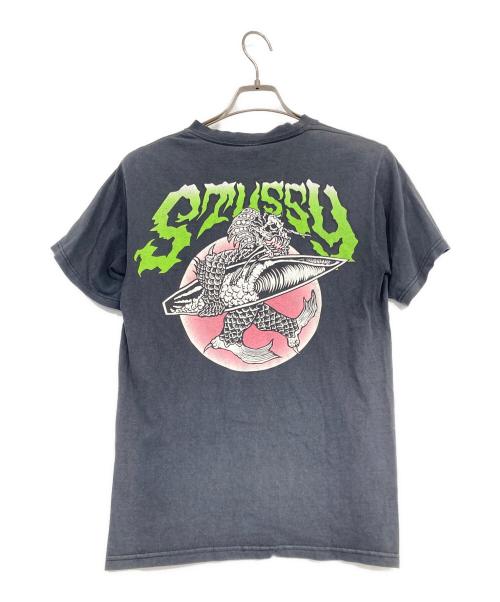 stussy（ステューシー）stussy (ステューシー) プリントTシャツ グレー サイズ:Sの古着・服飾アイテム