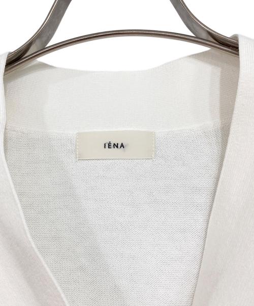 IENA（イエナ）IENA (イエナ) ドライコットン Vネックカーディガン ホワイト サイズ:記載無しの古着・服飾アイテム